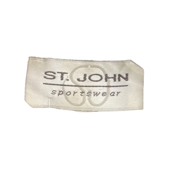 VTG St. John Sportswear Women’s Dress Size S 2 Tone Fine Knit Long Sleeve - Picture 6 of 6